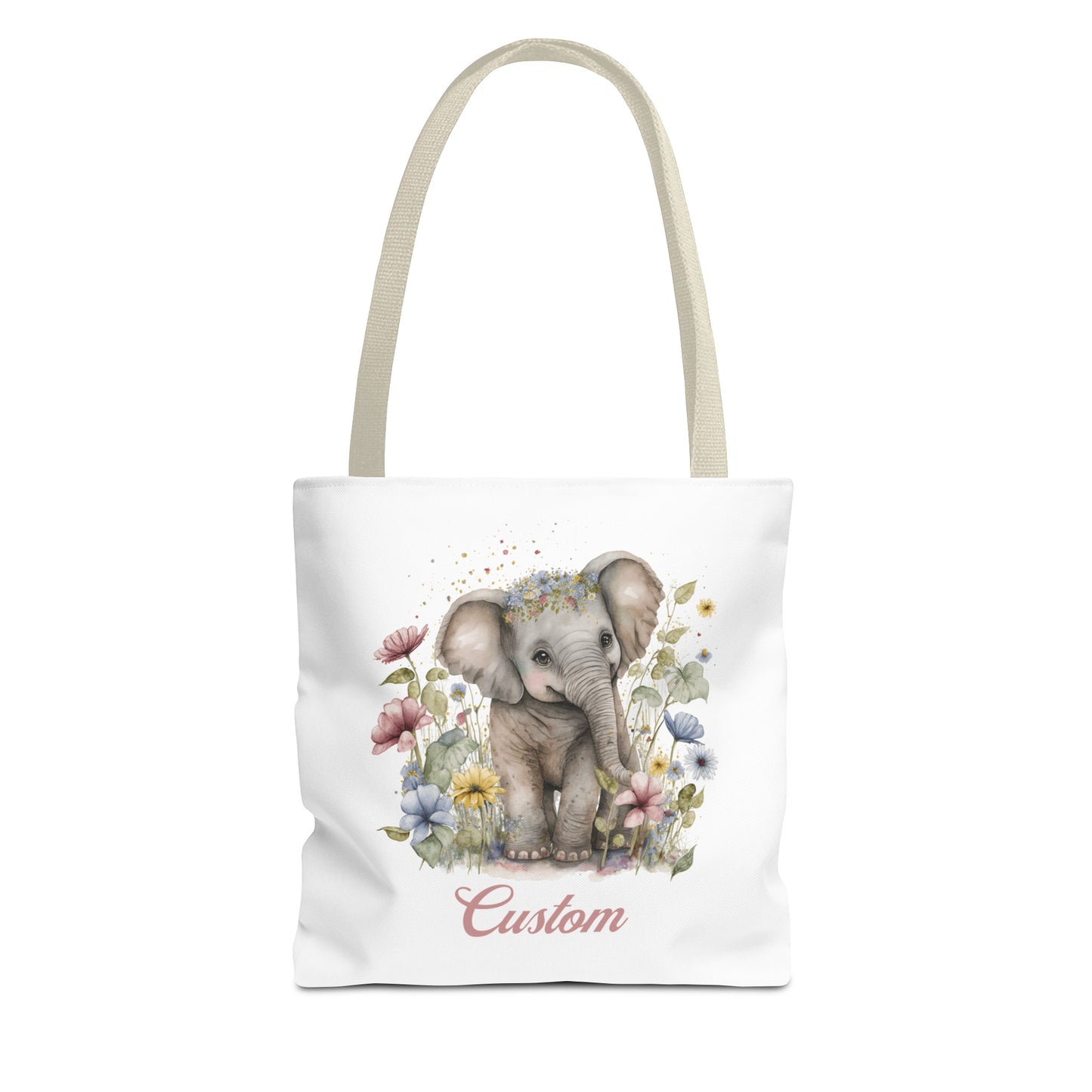 Personalized Nursery Elephant Bag