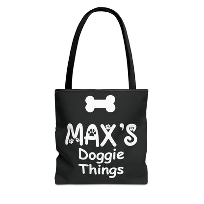 Personalized Doggie Things Tote Bag