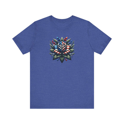 Floral Patriotic T-Shirt