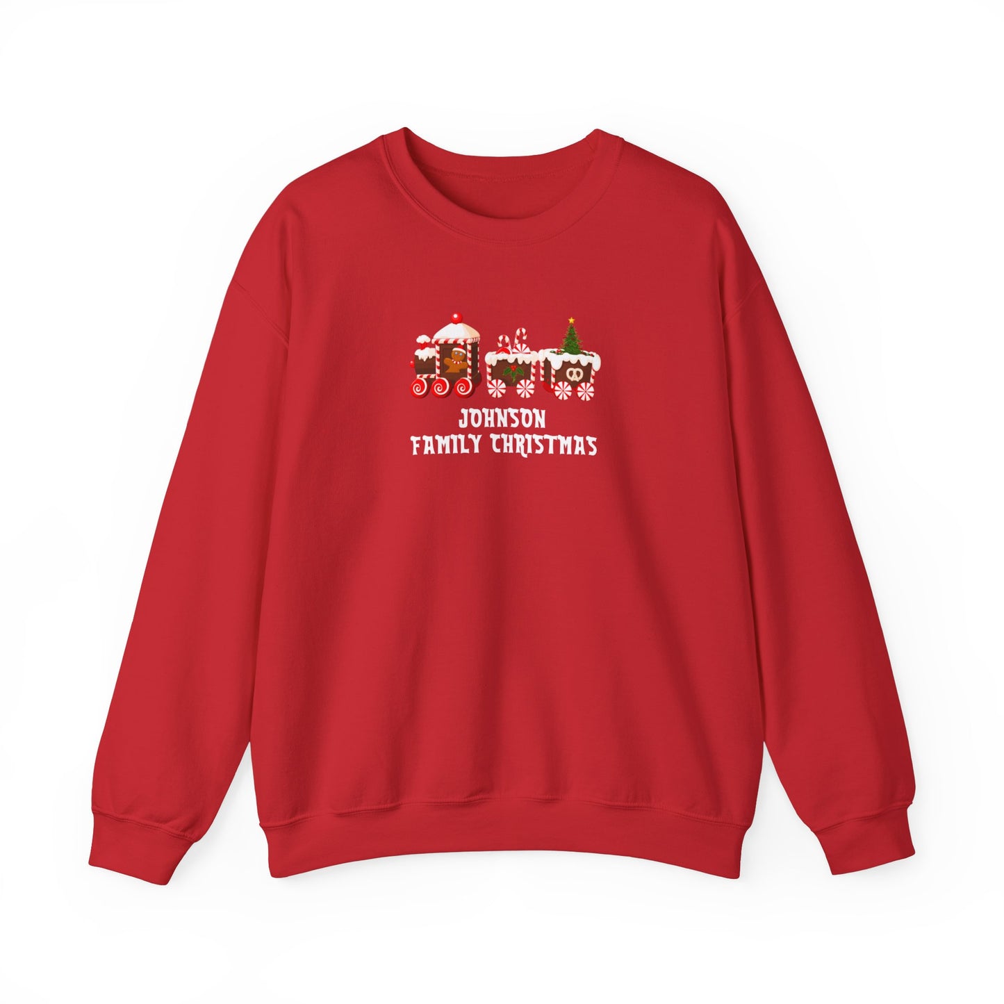 Personalized Family Train Christmas Sweatshirt