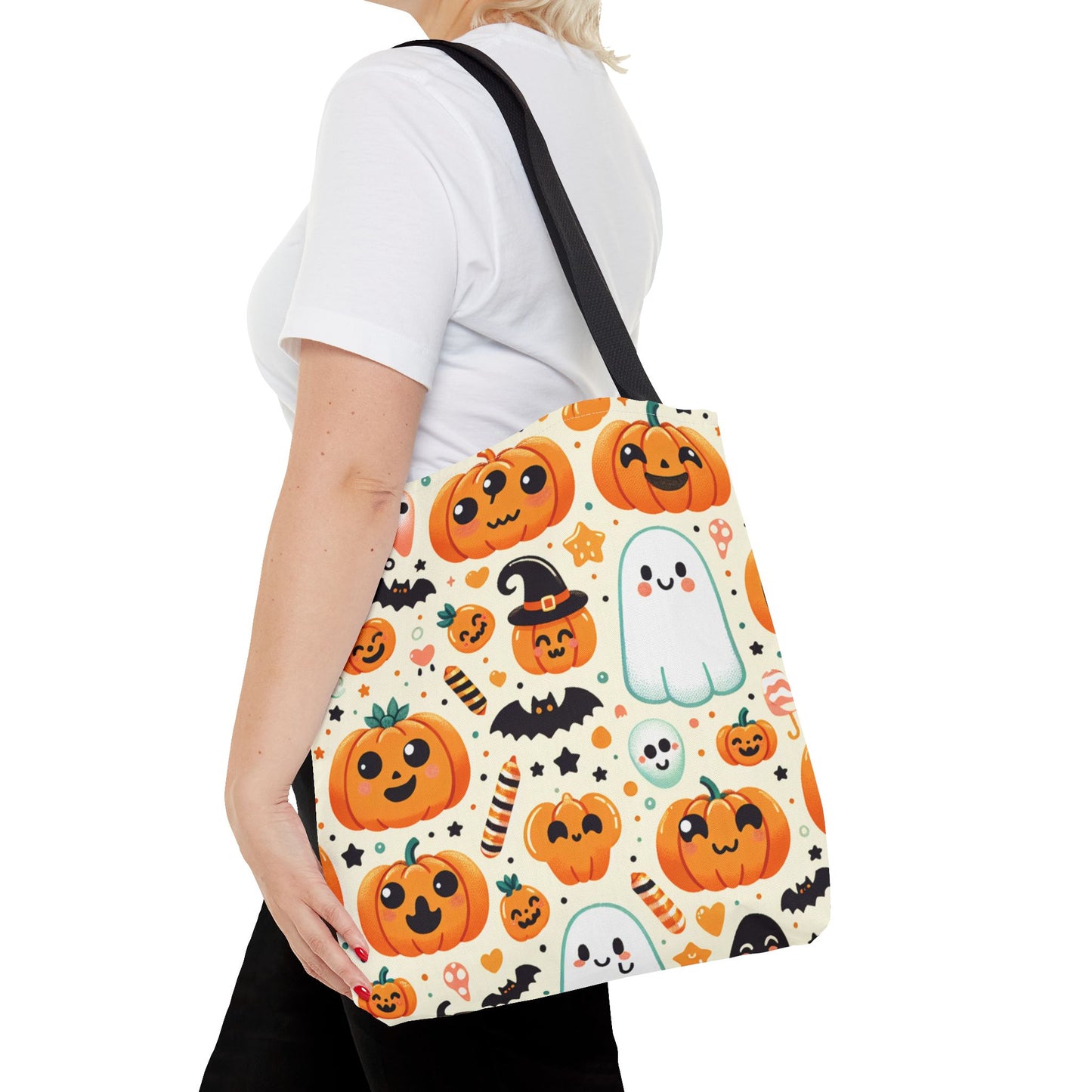 Halloween Pumpkin Pattern Tote Bag