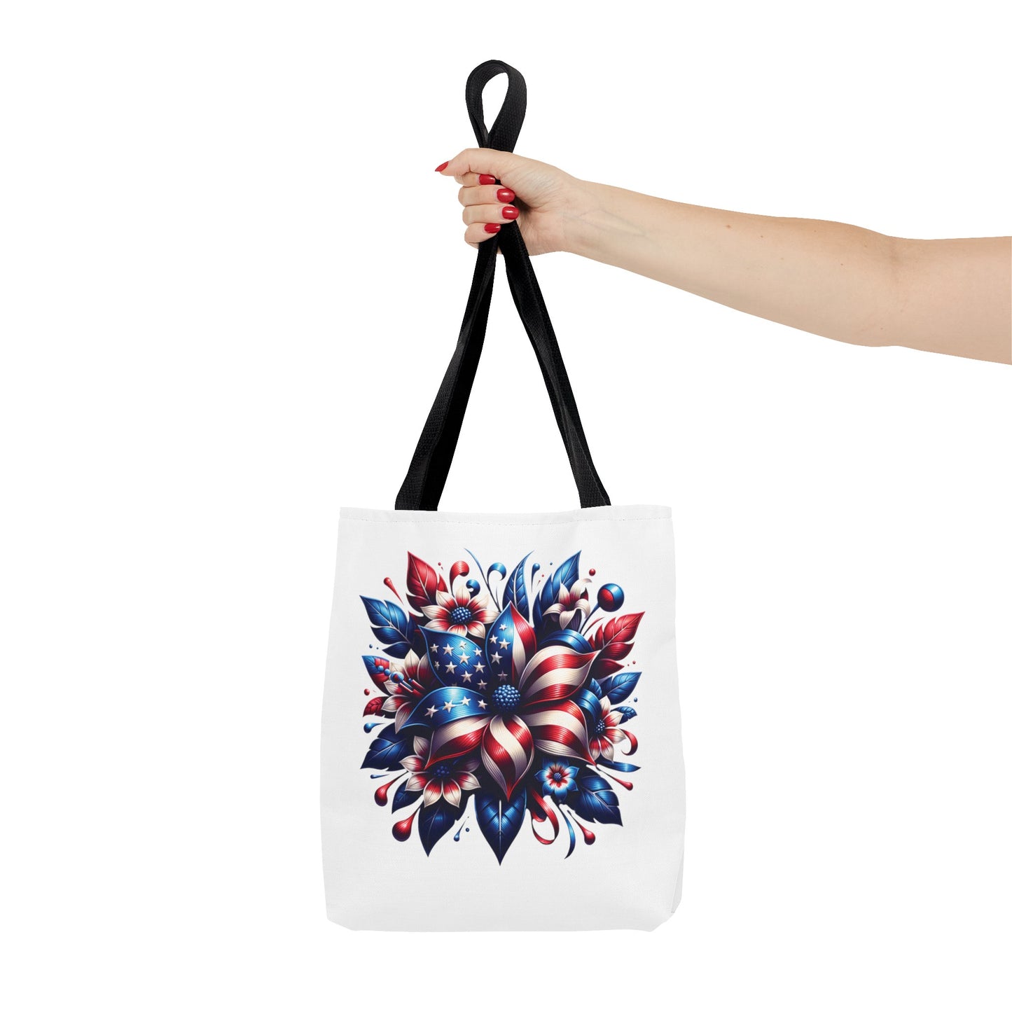 Floral Patriotic Tote Bag