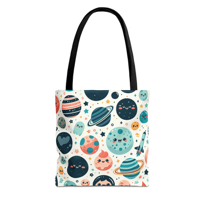 Kid's Planets Pattern Tote Bag