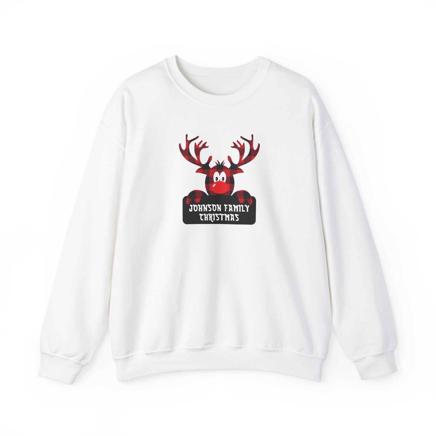 Personalized Plaid Moose Sweatshirt