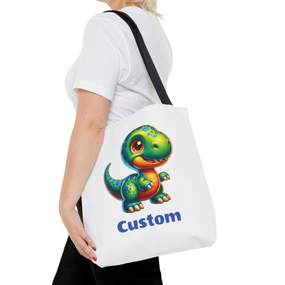 Personalized Dinosaur Tote Bag