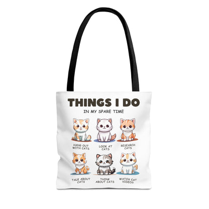 Things I Do Cat Tote Bag