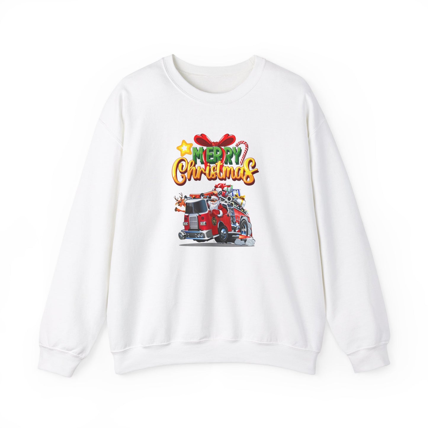 Christmas Fire Truck Sweatshirt