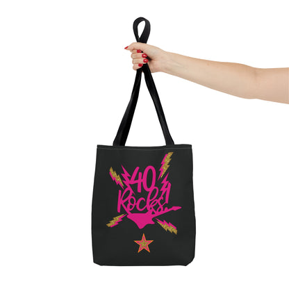 Personalized 40th Rocks Birthday Tote Bag