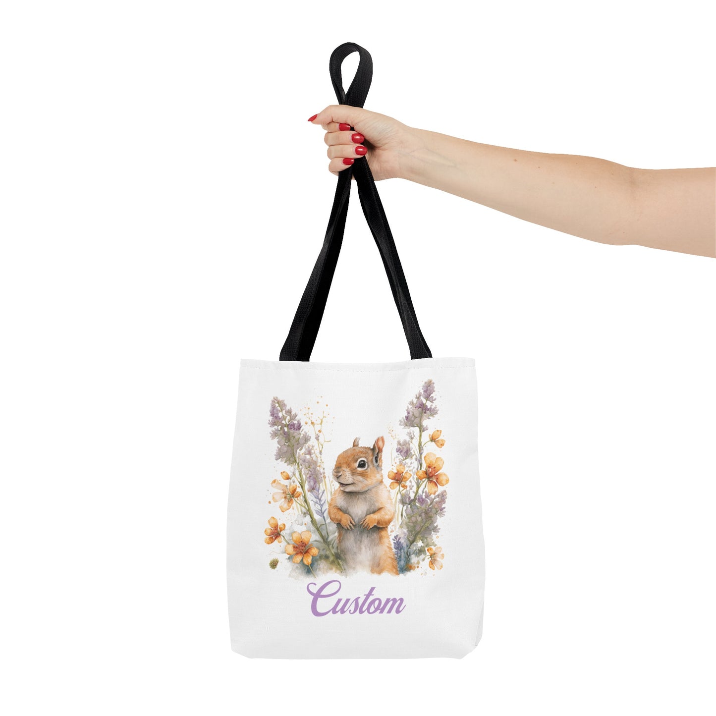 Personalized Nursery Squirrel Bag