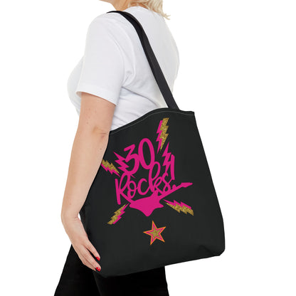 Personalized 30th Rocks Birthday Tote Bag