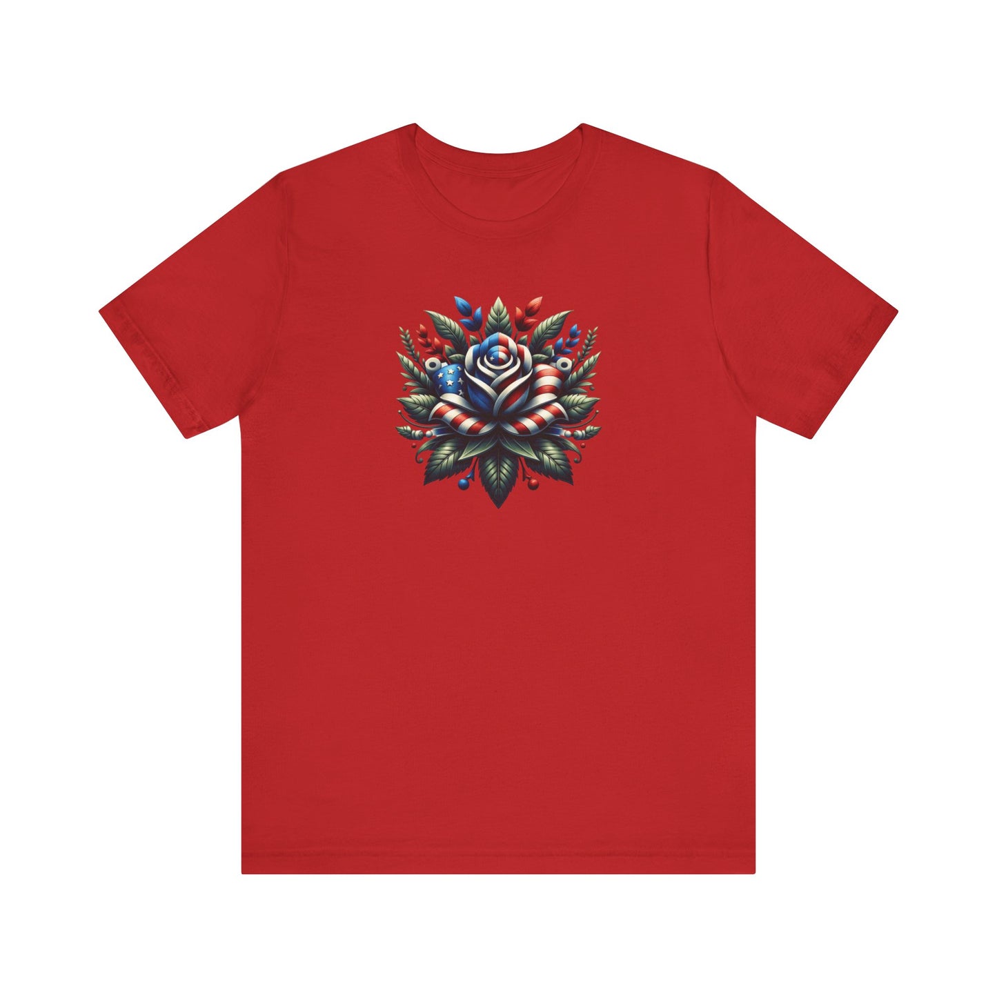 Floral Patriotic T-Shirt