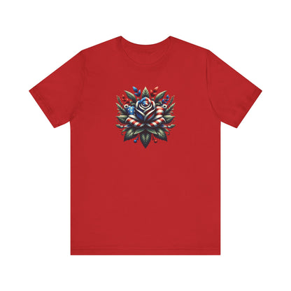 Floral Patriotic T-Shirt