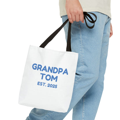 Personalized Grandpa 2025 Tote Bag