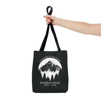 Personalized Memorial Mountain Tote Bag