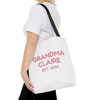 Personalized Grandma 2024 Tote Bag