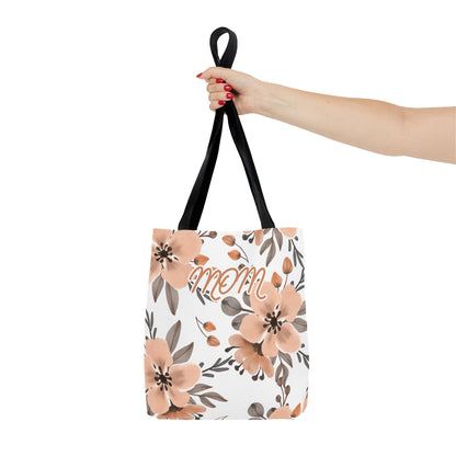 Mom Natural Floral Tote Bag