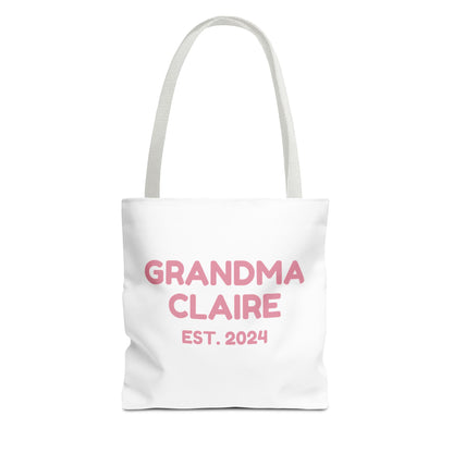 Personalized Grandma 2024 Tote Bag