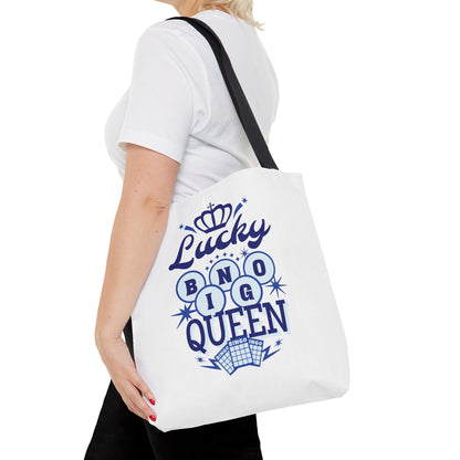 Lucky Bingo Queen Tote Bag - Blue