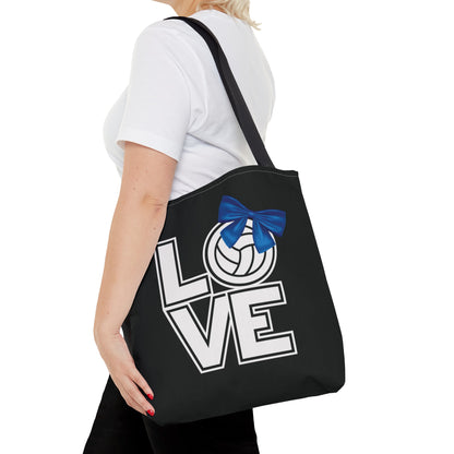 Ribbon Love Volleyball Tote Bag