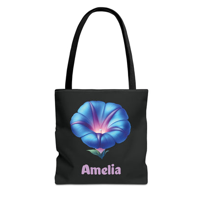 Personalized September Birthday Tote Bag - Morning Glory