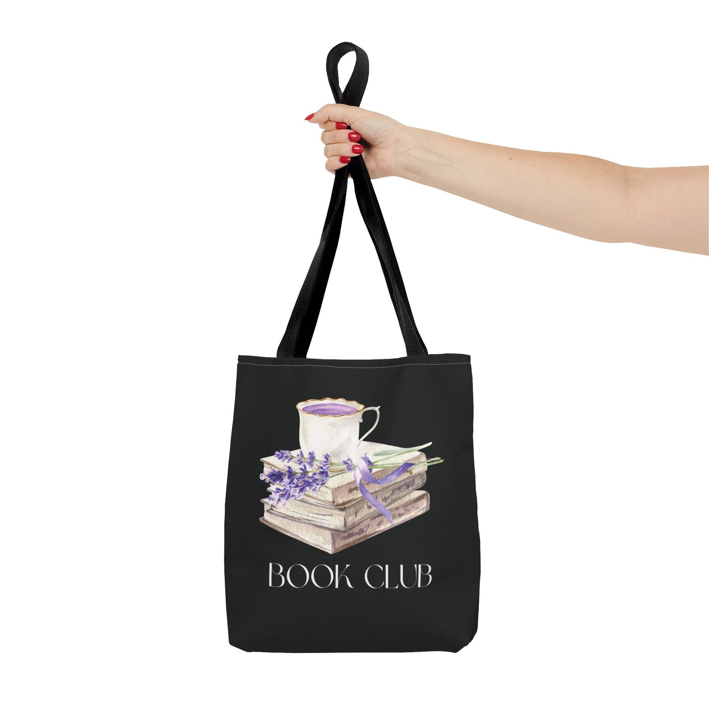 Lavender Book Club Tote Bag