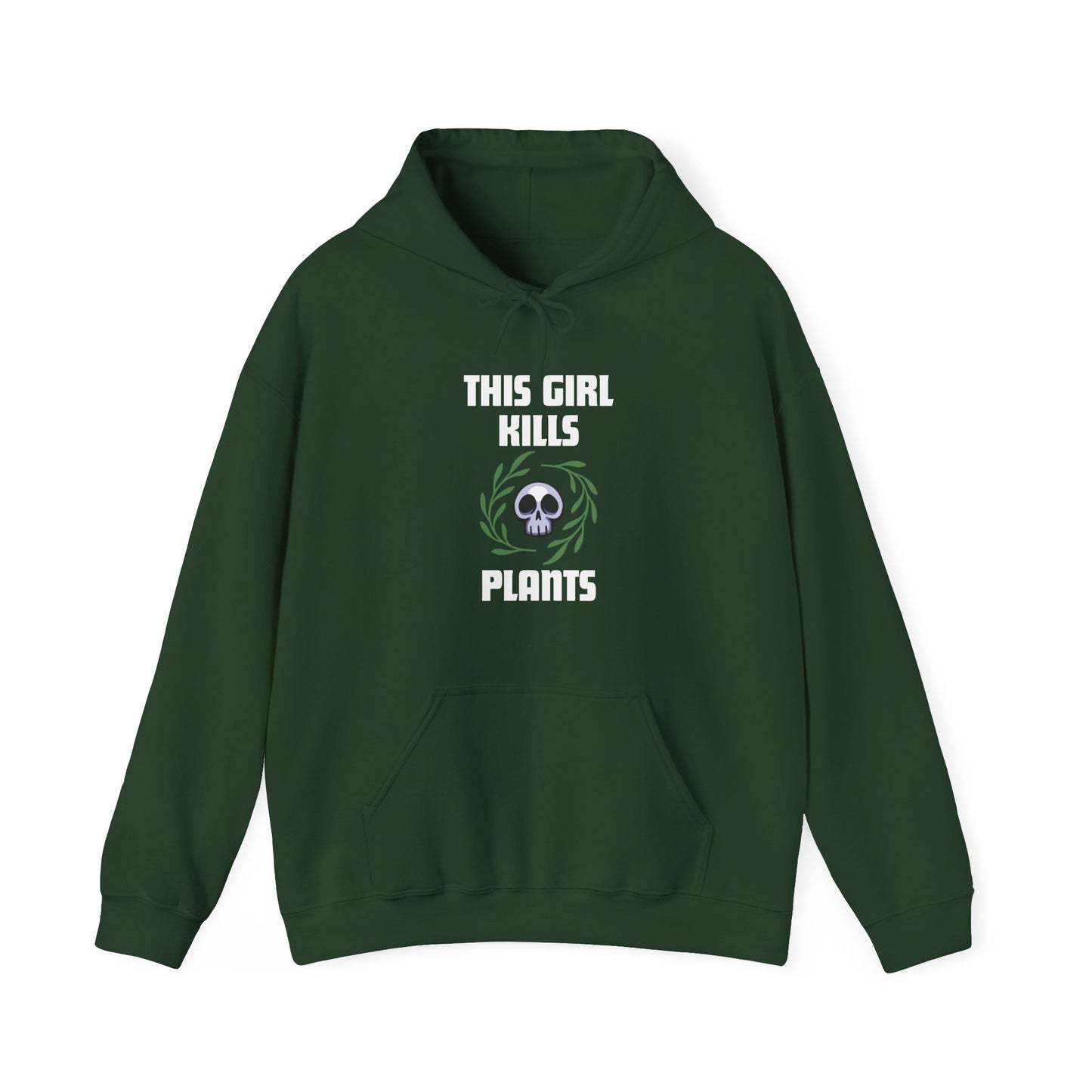 This Girl Kills Plants Skull Hoodie