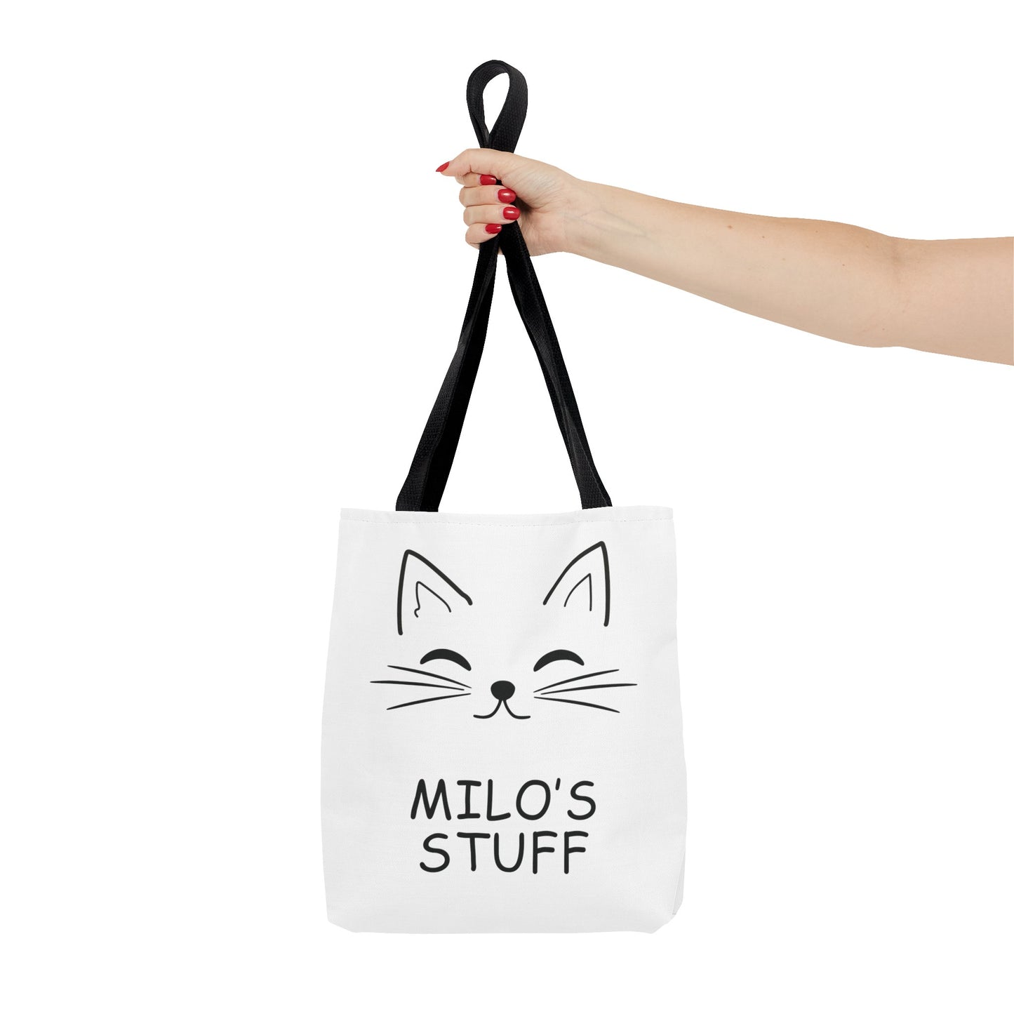 Personalized Cat Stuff Tote Bag