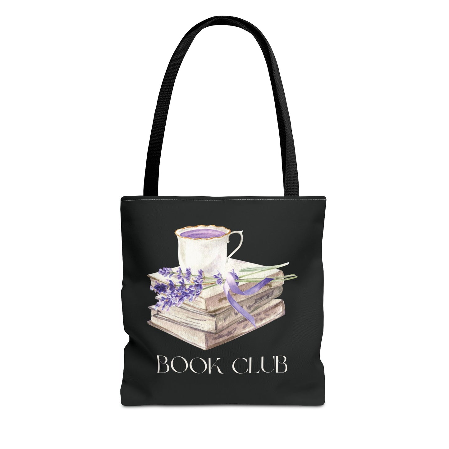 Lavender Book Club Tote Bag