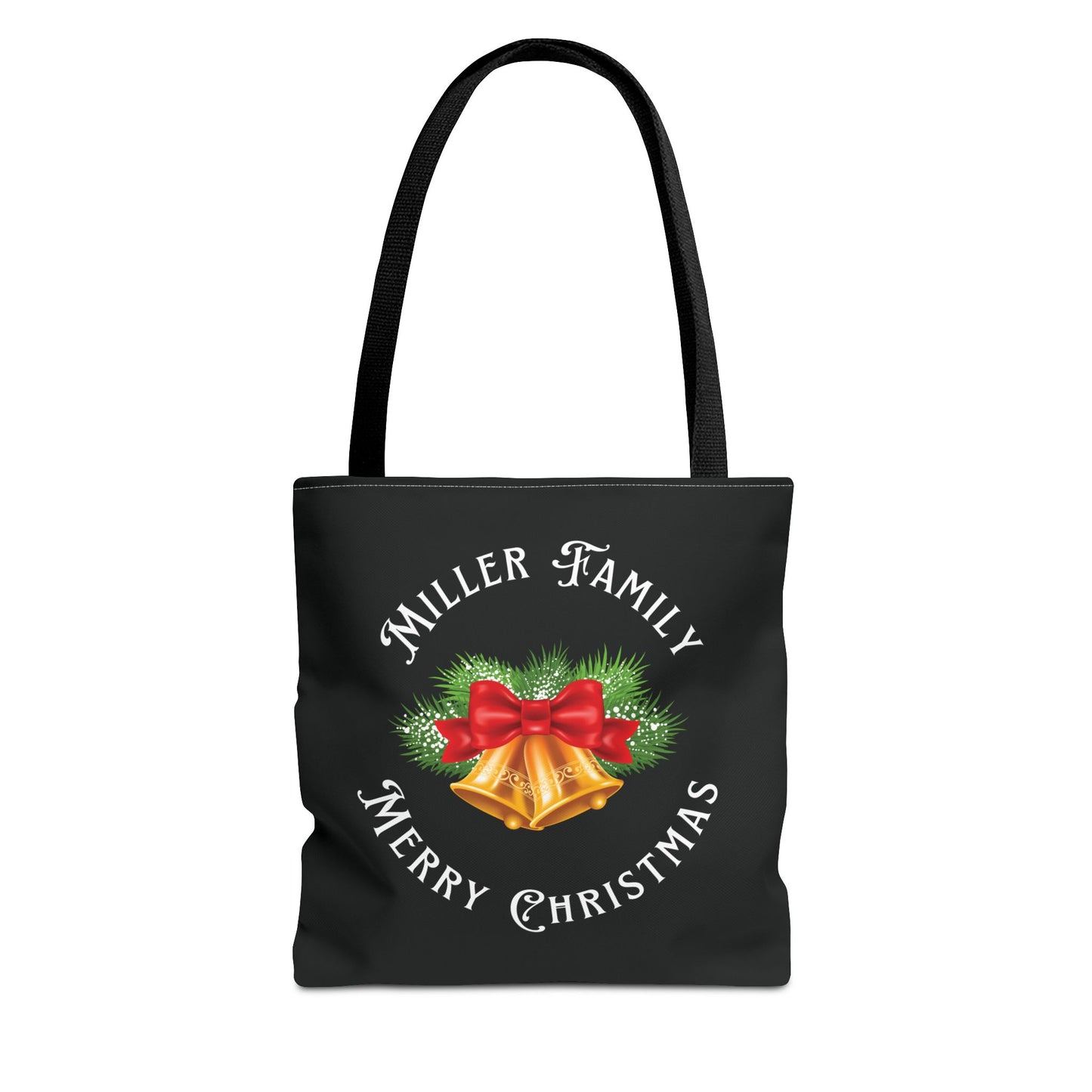 Personalized Christmas Bells Tote Bag