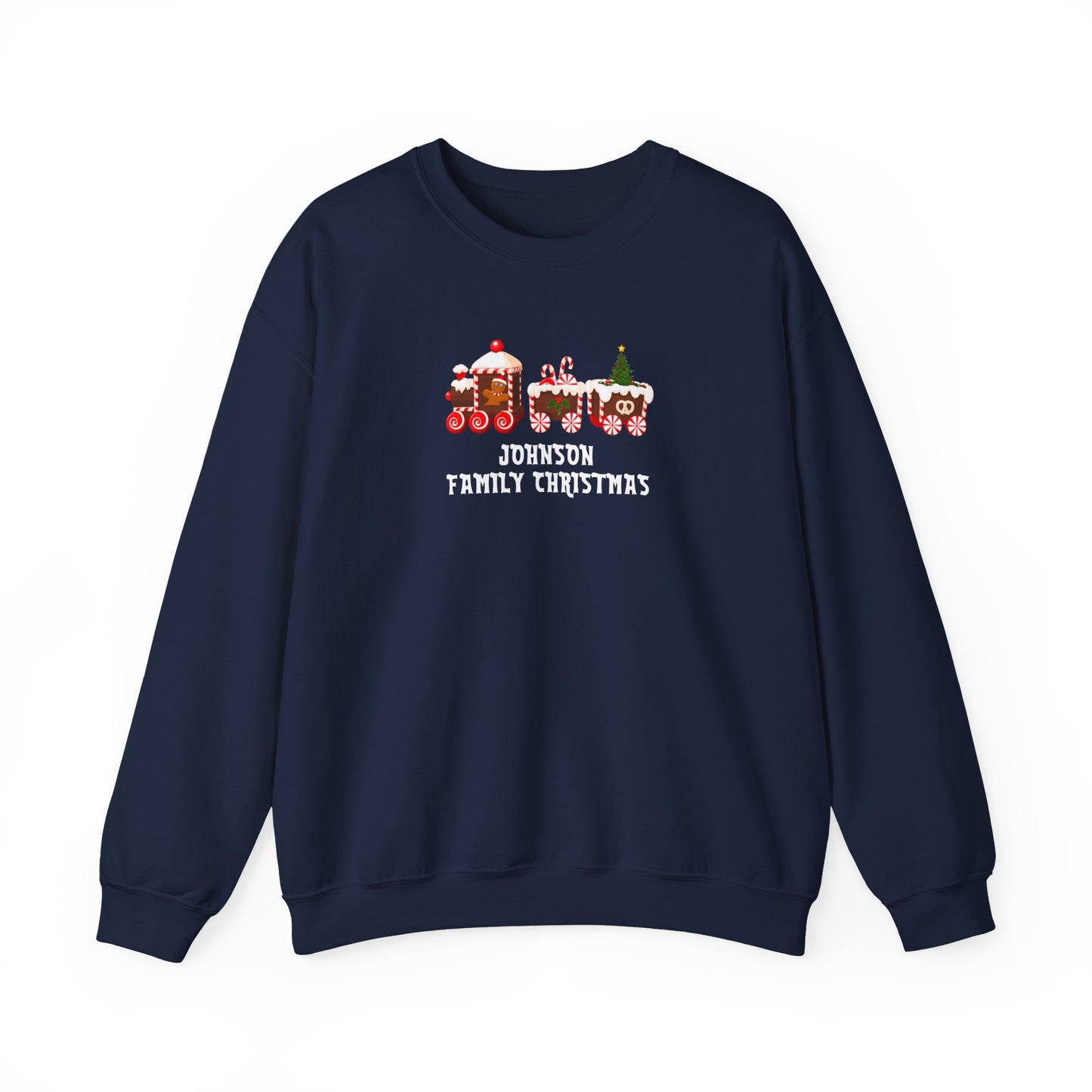 Personalized Family Train Christmas Sweatshirt