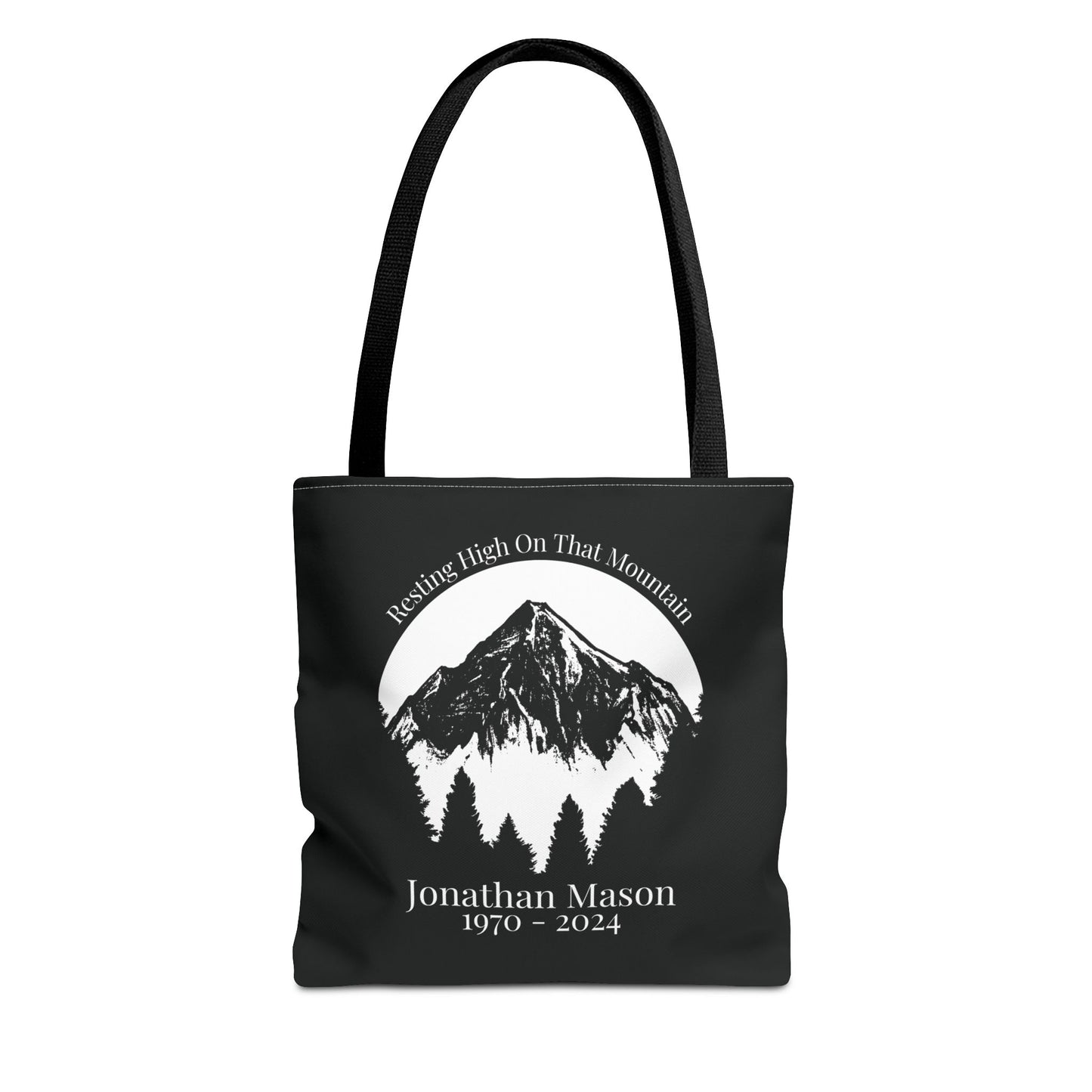 Personalized Memorial Mountain Tote Bag