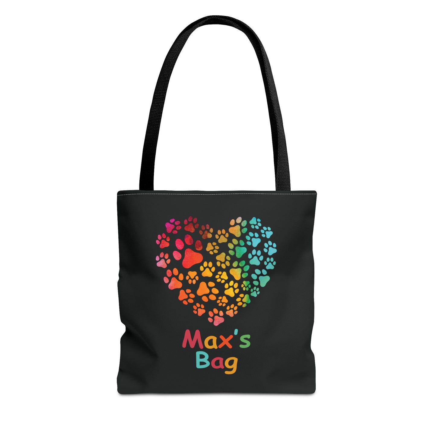 Personalized Dog Heart Tote Bag