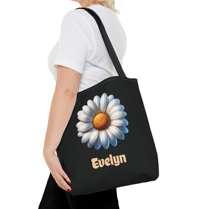 Personalized April Birthday Tote Bag - Daisy