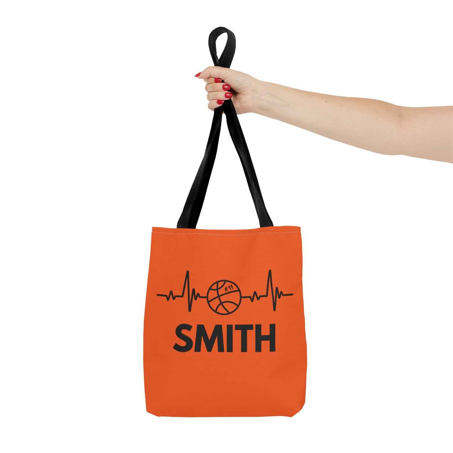 Personalized Basketball Tote Bag - Orange