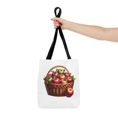 Apple Basket Tote Bag