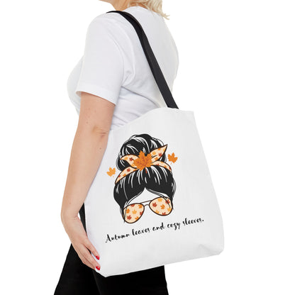 Autumn Leave and Cozy Sleeves Tote Bag