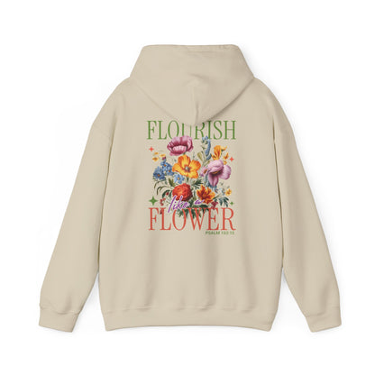 Flourish Like A Flower Christian Hoodie