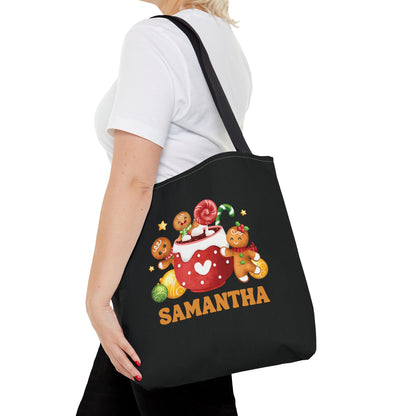 Personalized Gingerbread Cookie Tote Bag