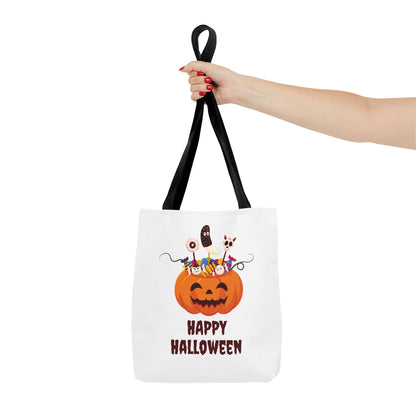 Halloween Candy Pumpkin Tote Bag