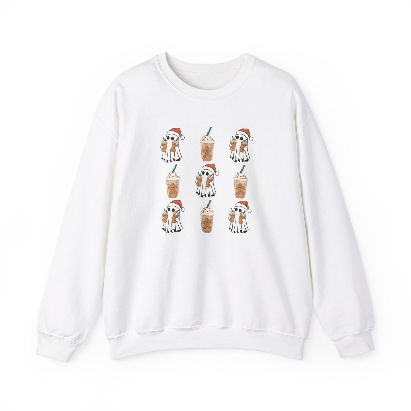 Ghost Santa Iced Coffee Sweatshirt