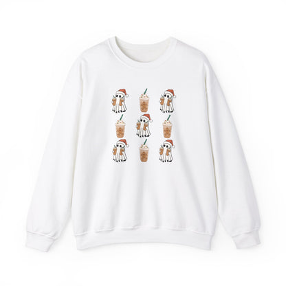 Ghost Santa Iced Coffee Sweatshirt