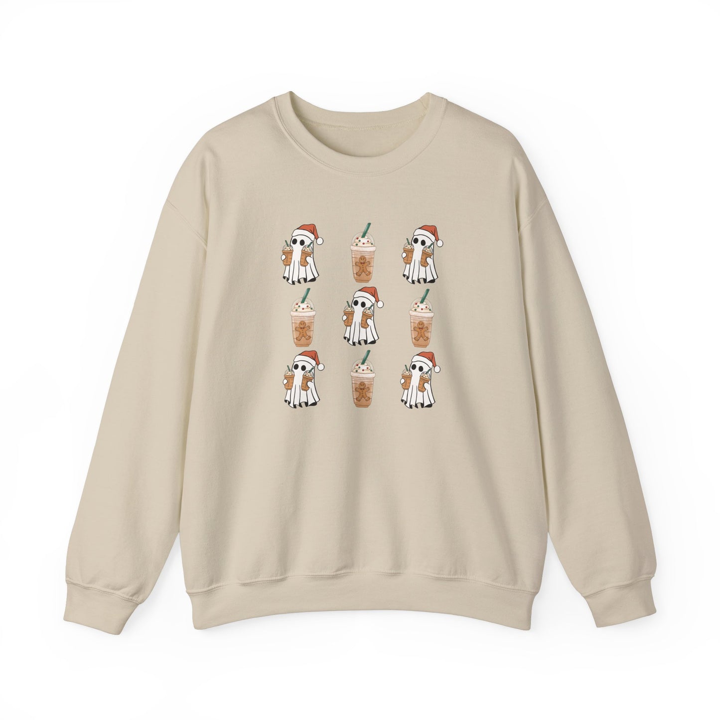 Ghost Santa Iced Coffee Sweatshirt