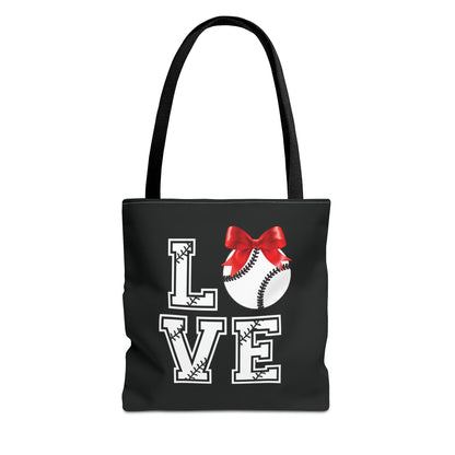 Ribbon Baseball Tote Bag