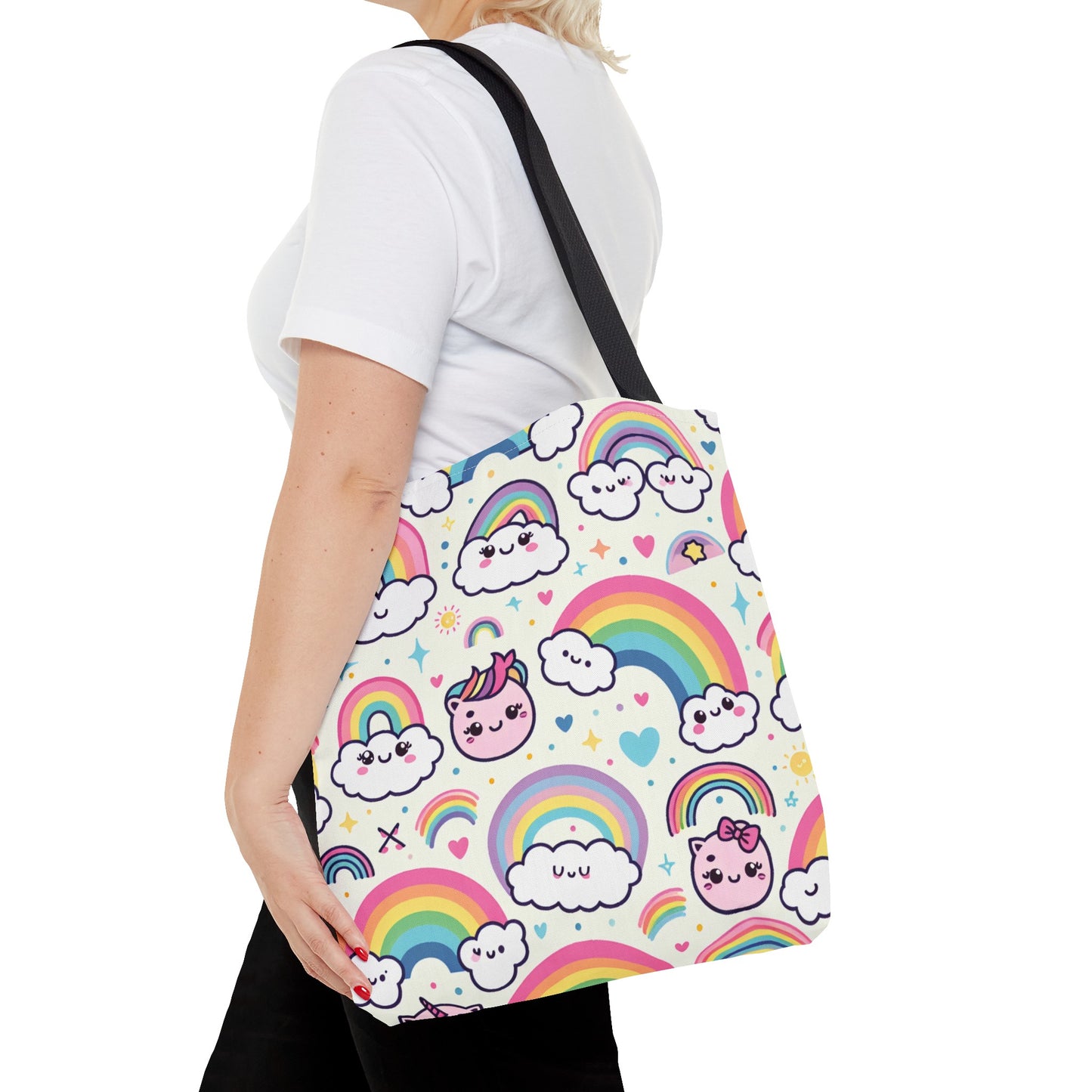 Kid's Rainbow Pattern Tote Bag