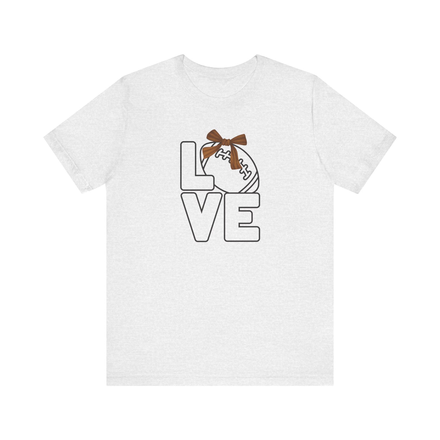 Ribbon Love Football T-Shirt