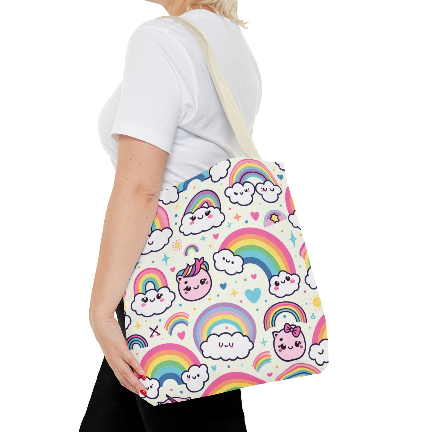 Kid's Rainbow Pattern Tote Bag