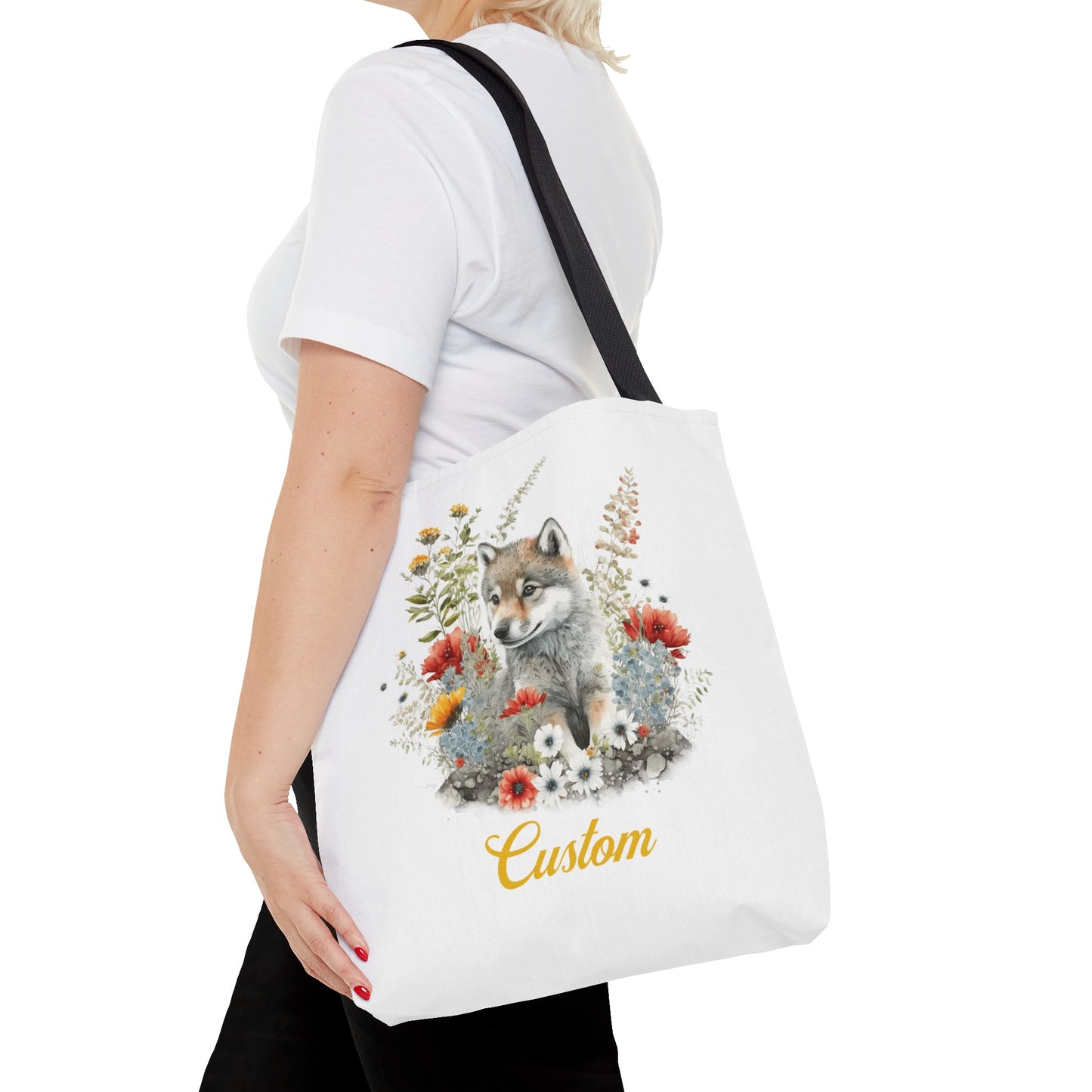 Personalized Nursery Wolf Bag