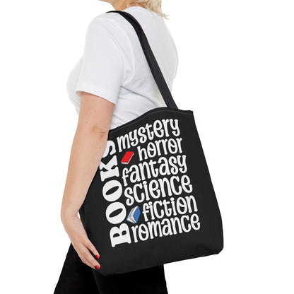 Books Genres Tote Bag