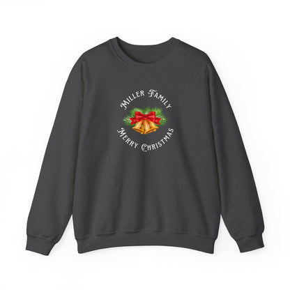 Personalized Family Christmas Bells Sweatshirt