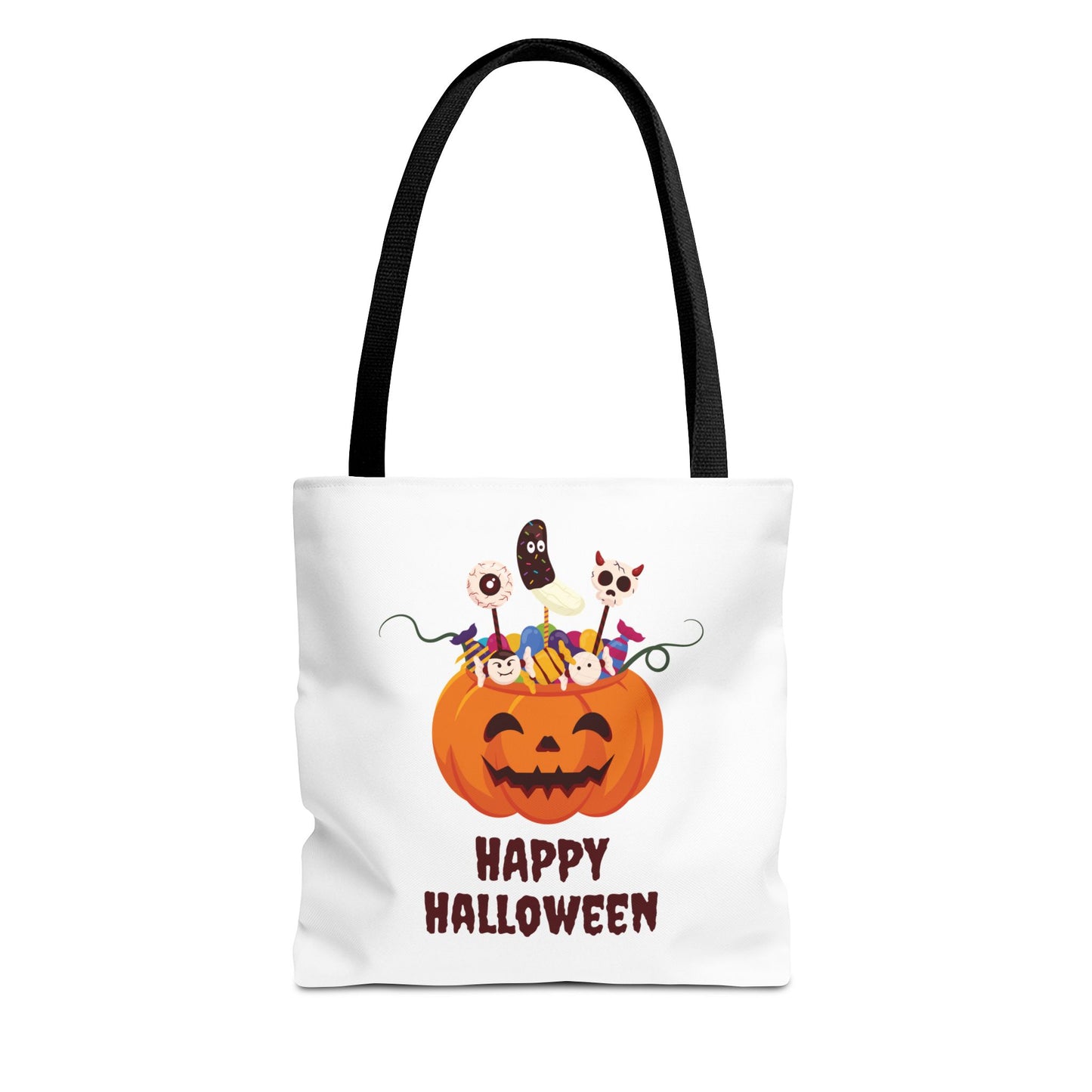 Halloween Candy Pumpkin Tote Bag